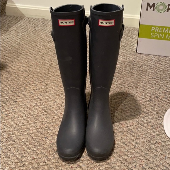 Hunter Shoes - Like new blue hunter boots